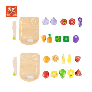 Jingphoohi — jouets pour enfants, ensemble d'aliments, coupe de légumes en bois, jeu pour les petits - Product Image 3