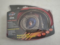 Câble universel 4GA pour amplificateur audio de voiture et caisson de basses, avec câble pour haut-parleur à soufflet, kit de câblage pour haut-parleurs audio de voiture, pour pièces automobiles