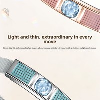Pulsera Inteligente L18, Reloj de Joyería de Cristal, Monitor de Sueño, Monitor de Salud, Elegante Regalo para Mujer, Resistente al Agua, Fitness