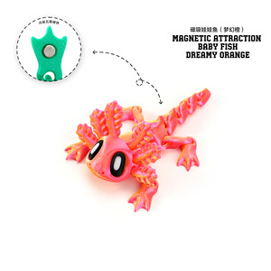 Vashine Jouets géants en PLA imprimés en 3D, <span class=keywords><strong>Salamandre</strong></span> colorée, amusante et créative, figurine d'action, aimant de réfrigérateur, souvenir du zoo, animaux originaux - Product Image 5