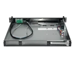Harga grosir rak 1u dipasang dengan 390mm dalam casing komputer atx board server chassis kasus komputer