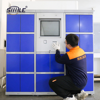 Casier intelligent CHNSMILE en acier galvanisé et couleur personnalisée pour supermarché/salle de sport/stockage express