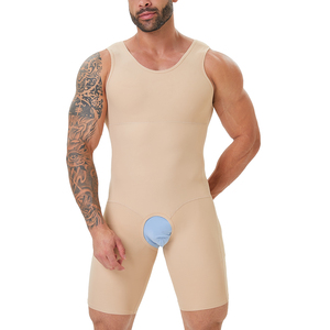 New Men's Shapewear Bodysuit Compression Underwear Full Body Shaper for Men Tummy Control Faja Para Hombre Romper Suit