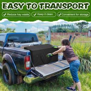 Échantillon gratuit Sacs à foin pour chevaux en nylon équestre de grande capacité Sacs à filet suspendus pour l'extérieur pour le stockage de foin - Product Image 6