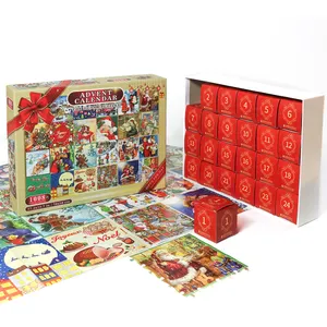 1008pcs 24 Mini Blind Box Advent lịch giáng sinh câu đố