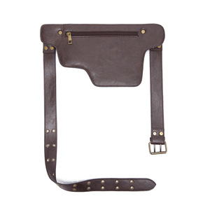 กระเป๋าคาดเอวหนัง PU วินเทจแบบมีซิป กระเป๋าสะพายข้าง กระเป๋าคาดสะโพกอเนกประสงค์ กระเป๋าคาดเอวสำหรับเดินทางท่องเที่ยวกลางแจ้ง พกพาสะดวก - Product Image 6