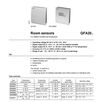 Capteur de température et d'humidité Siemens pour la commande d'automatisation des bâtiments, capteur pour HVAC QFA2068, alternative au QFA2060
