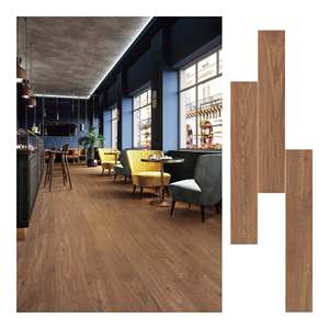 Carreaux en porcelaine à motif <span class=keywords><strong>bois</strong></span> de ronce de 10 mm d'épaisseur 20x120 cm - Idéal pour les sols aux Philippines Aspect <span class=keywords><strong>bois</strong></span> rustique et qualité céramique - Product Image 2