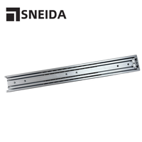 Glissières télescopiques industrielles robustes en aluminium anti-corrosion de 80 mm, capacité de charge de 300 kg, à extension complète, pour cuisine et salle à manger