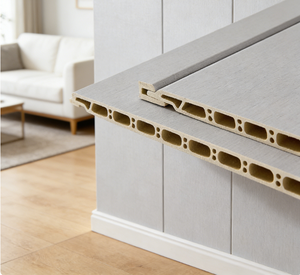 Revêtement mural en fibre de <span class=keywords><strong>bois</strong></span> de bambou, panneau en cristal de carbone sans joint, panneau mural intégré sans peinture pour la décoration intérieure - Product Image 4