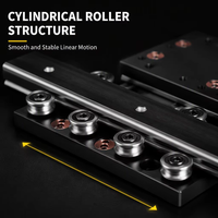 Système de guidage linéaire biaxial externe MGR50 en alliage d'aluminium, rail de guidage linéaire MGB50 avec curseur 4/6 roues, rail personnalisé