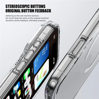Étui magnétique antichoc transparent de luxe pour iPhone 18 Pro Max 17 Air 17 Pro 17 Pro Max, coque arrière rigide antichoc compatible avec la recharge sans fil