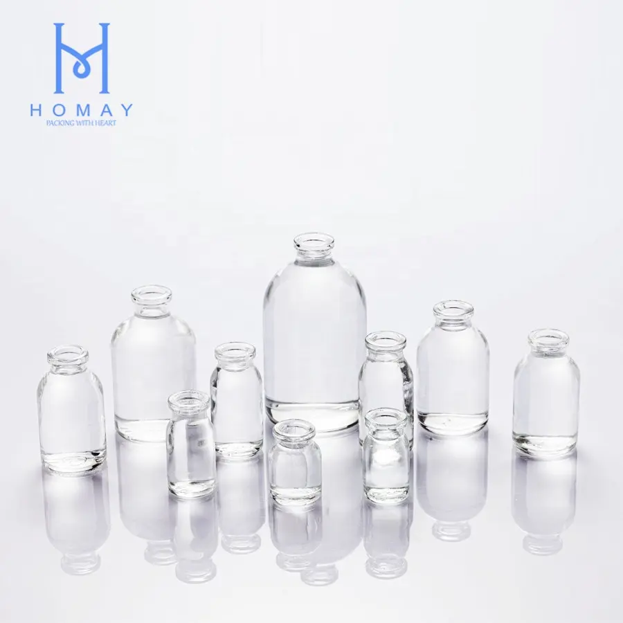 Homay Zeer Kwaliteit 50Ml Gegoten Glazen Flesjes Met Plastic Dop