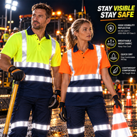 Vêtements de travail haute visibilité pour l'exploitation minière, le pétrole, le gaz, la construction, la circulation routière, vêtements de travail haute visibilité, chemises de sécurité réfléchissantes