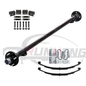 Kit de moyeu léger pour essieux simples et doubles de 2000 à 8000 lb, essieux à ressorts à lames pour remorques en acier, suspension à ressorts à lames - Product Image 3