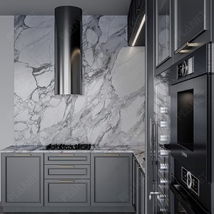 Hiện đại phong cách tối giản Thiết kế nhỏ hoàn chỉnh tùy chỉnh đồ nội thất nhà L hình melamine đơn vị tủ bếp với bồn rửa - Product Image 3