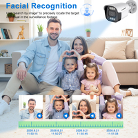 Nouvelle mise à niveau : Kit de caméra de sécurité POE 8 canaux 4K avec détection intelligente IA, système de vidéosurveillance avec détection de visage, de personne et de véhicule, enregistrement 24/7