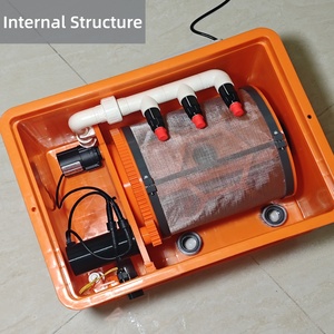 Microfiltro <span class=keywords><strong>a</strong></span> Tamburo Rotante Compatto con Lavaggio Automatico, Rete in Acciaio Inox 200 Mesh per Piccoli Stagni Koi e Acquacoltura - Product Image 4