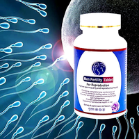 Complément alimentaire pour la santé reproductive masculine adulte, booster de sperme de haute qualité, comprimés énergétiques, vitamines à base de plantes pour la fertilité masculine.