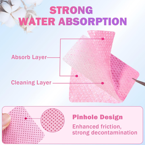 Lint Free Square Non Woven Cotton Pads Disposable Cleaning Wipes For <b>Nail</b> Polish Remover <b>Nail</b> <b>Extension</b> Glue Eyelash Adhesive No - Product Image 4