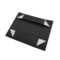 Caja de Regalo Magnética Negra Personalizada, Empaque de Papel Rígido Plegable de Lujo con Acabado Mate para Ropa Interior, Calcetines, Ropa y Sombreros