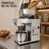 Presse à huile commerciale automatique 20 kg pour la production d'huile de noix, d'olive, de sésame et de soja – Pressage à froid et à chaud pour usage en boulangerie