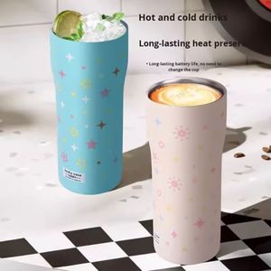Mug de voyage isotherme en acier inoxydable Superfit avec paille, motif à pois mignon, <span class=keywords><strong>thermos</strong></span> pour le bureau, le camping, OEM - Product Image 2