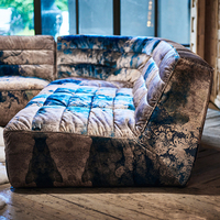 Canapé en Cuir Marron Style Antique Chesterfield pour Salon