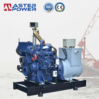 Générateur diesel spécialisé de type ouvert pour marine/bateau 50Hz/60Hz 80kw 100kva avec moteur Weichai 3 certificats CCS