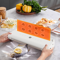 Nouvel arrivage de scellant électrique de 7cm Machine à sceller les aliments sous vide humide/sec 60kPa tension automatique pour cuisine voyage et voiture économiseur d'aliments en plastique