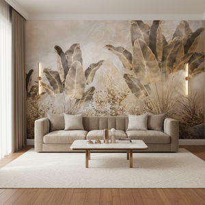 Papier peint <span class=keywords><strong>mural</strong></span> imperméable à l'eau, motif botanique tropical, feuillage végétal, floral, pour chambre à coucher, intérieur de la maison, installation facile en DIY - Product Image 3