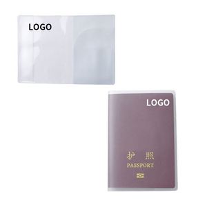 Housse de passeport pliable transparente en PVC transparent personnalisée, imperméable, pour la promotion - Product Image 1
