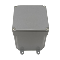 Boîte de jonction en PVC gris 8x8x4 homologuée ETL cETL, boîte électrique étanche carrée NEMA 4/4X/6P