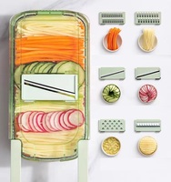 Groothandel Aardappelsnijder Roestvrijstalen Groentesnijder Met Mandje Zonder Slip Fruit Groentegereedschap Julienne Verstelbare Mandoline