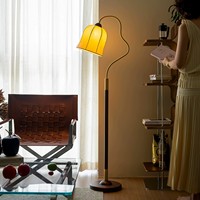Lampadaire de style néoclassique moderne, luminosité réglable, lumière LED à intensité variable, hauteur réglable, commande par interrupteur au pied, pour salon