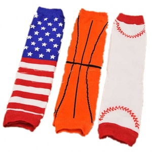 Calentadores <span class=keywords><strong>de</strong></span> piernas infantiles con diseño <span class=keywords><strong>de</strong></span> bandera <span class=keywords><strong>de</strong></span> estrellas y rayas para bebés recién nacidos, para <span class=keywords><strong>baloncesto</strong></span>, béisbol, gateo y festividades - Product Image 1