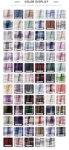 彩色各种TR色织方格西装格子面料100% 涤纶格子面料家庭学校项目 - Product Image 6