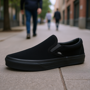 Zapatos Vans Clásicos Unisex Retro Sin Cordones de Gamuza con Forro de Malla Negra, Suela de EVA Transpirable, Estilo Casual para Caminar - Product Image 2