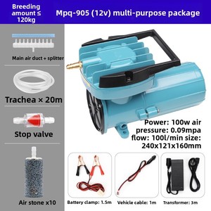 Pompa d'Aria Portatile JSD per Acquario, Compressore d'Aria in Metallo DC12V, Aeratore per Ossigenazione - Product Image 5