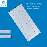 Bande lumineuse LED pour écran de télévision LCD de 55 pouces, compatible avec CC02550D570V03-A AZ55 55AD 7S1P 16X7 1810