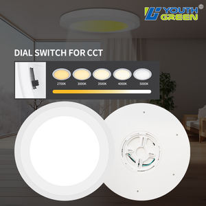 14 pulgadas 24W + 3W Alexa Google Home Smart RGB Regulable Ultra Delgado LED Luz de <span class=keywords><strong>techo</strong></span> con luz nocturna para el hogar - Product Image 5