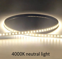 Bande lumineuse LED SMD2835 DC12V/24V 60 LED/m, indice de protection IP20, pour projets d'éclairage d'escaliers