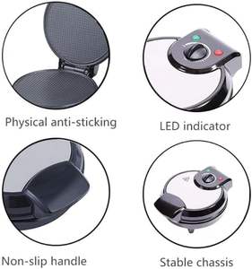 Máquina de Waffles Profesional Comercial, Mini, Automática, con Temperatura Ajustable, Portátil, de Acero Inoxidable, Antiadherente, para Hotel - Product Image 6