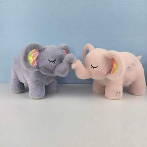Juguete de <span class=keywords><strong>Peluche</strong></span> de Elefante Bebé para Calmar y Dormir, Muñeco de <span class=keywords><strong>Peluche</strong></span> Relleno de Algodón PP para Niños y Niñas - Product Image 2