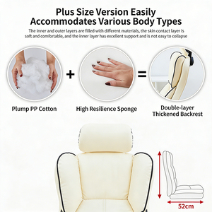 Silla Ejecutiva Giratoria con Reclinación de 130°, Altura Ajustable, Cuero PU, Reposabrazos Ajustables, Base de Acero - Diseño Minimalista <span class=keywords><strong>para</strong></span> Oficina - Product Image 5