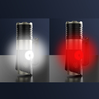 Lampe torche LED XHP360-36core 11700 Lumens en alliage d'aluminium, étanche IP55, 4 modes, rechargeable par USB, batterie externe tactique 10400mAh