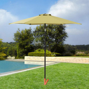 Support de parasol d'extérieur JH-Mech <span class=keywords><strong>avec</strong></span> 2 positions pour parc, patio, <span class=keywords><strong>plage</strong></span>, en acier allié noir - Product Image 5