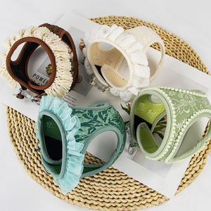 Arnés de perro pequeño encantador de liberación rápida con chaleco de perro pequeño para caminar diario de encaje para perro gato - Product Image 6