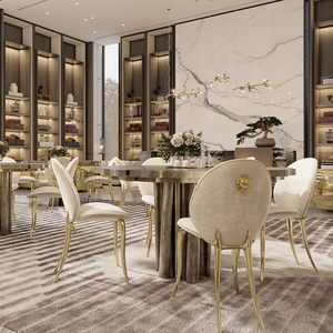 Silla de Latón Elegante con Tapicería de Terciopelo Inspirada en la Estética Vibrante <span class=keywords><strong>del</strong></span> <span class=keywords><strong>Circo</strong></span> para Restaurante y Hotel, Más Vendida - Product Image 1
