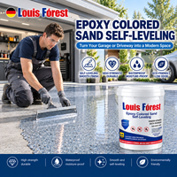 Résine époxy, sable coloré, auto-nivelant, liquide transparent, écologique, peinture de sol de couleur personnalisée, imitation marbre, revêtement en béton